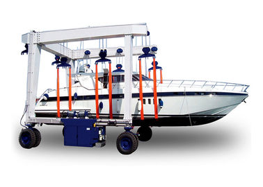 320T Elektryczny mobilny dźwig portowy do podnoszenia łodzi / jachtów o zwartej konstrukcji