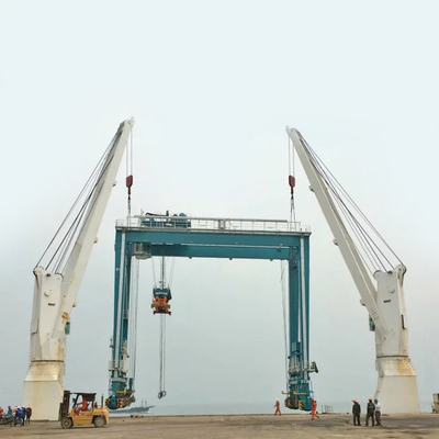 Żuraw portowy kontenerowy z podwójną belką RTG Model 35 ton Ship Yard 35m