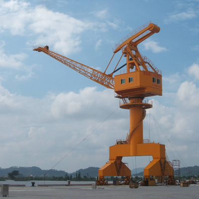 Mobilny portowy żuraw portalowy Stocznia Kontenerowy Jib Luffing Dock 80t