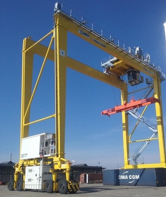 150 ton opony gumowe żeglugowe dźwigna bramkowa do podnoszenia towarów